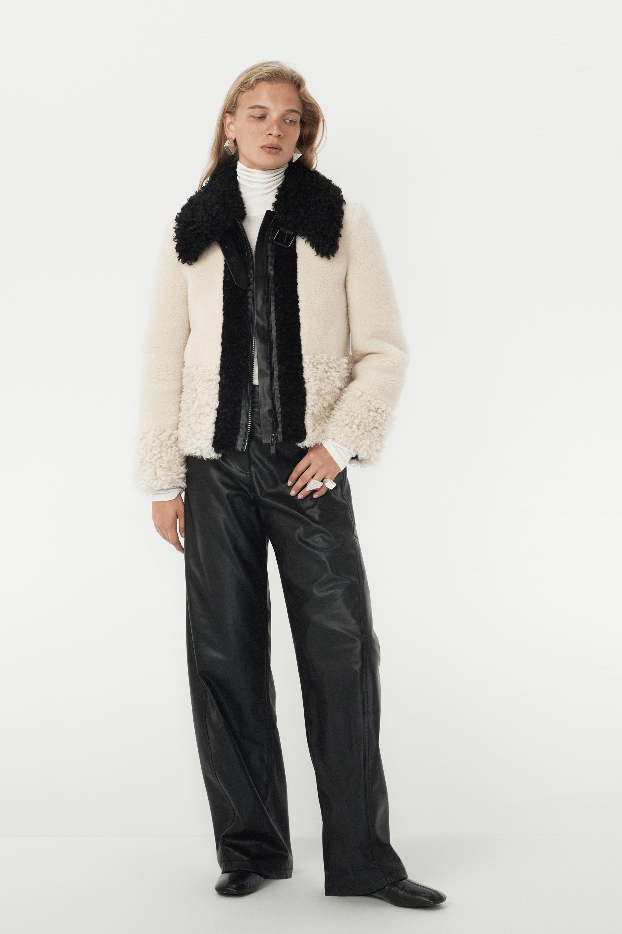 FAUX FUR PATCHWORK JACKET - THE ITEM ZARA WOMAN